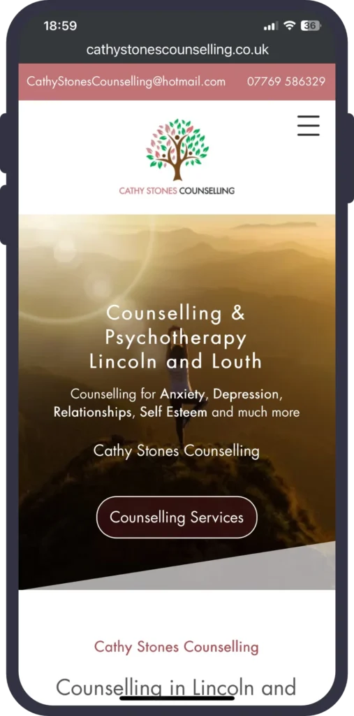 Cathy Stones Mobile Website