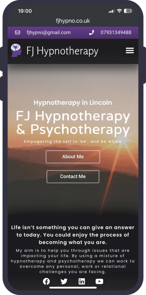 FJ Hypno Mobile Website