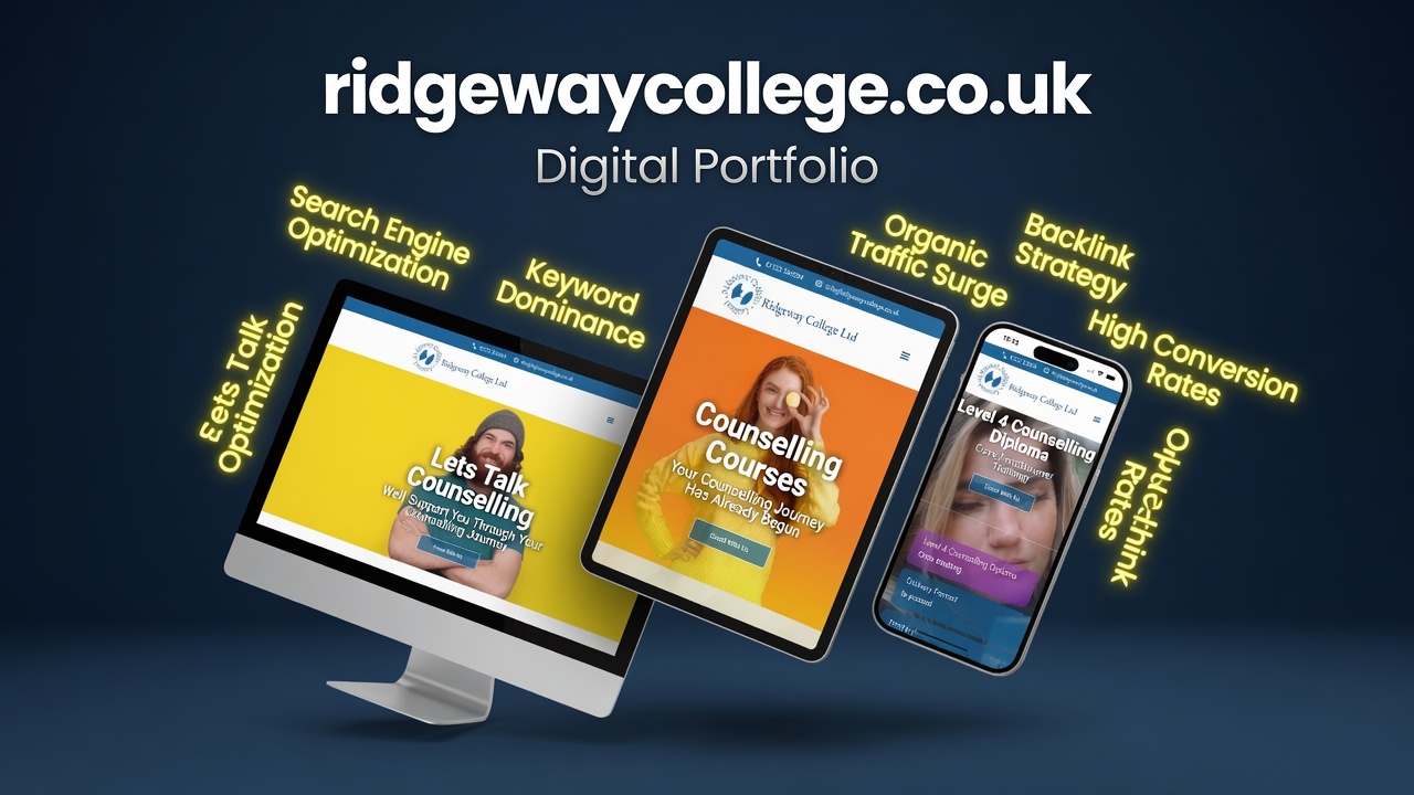 Ridgeway College counselling course pages