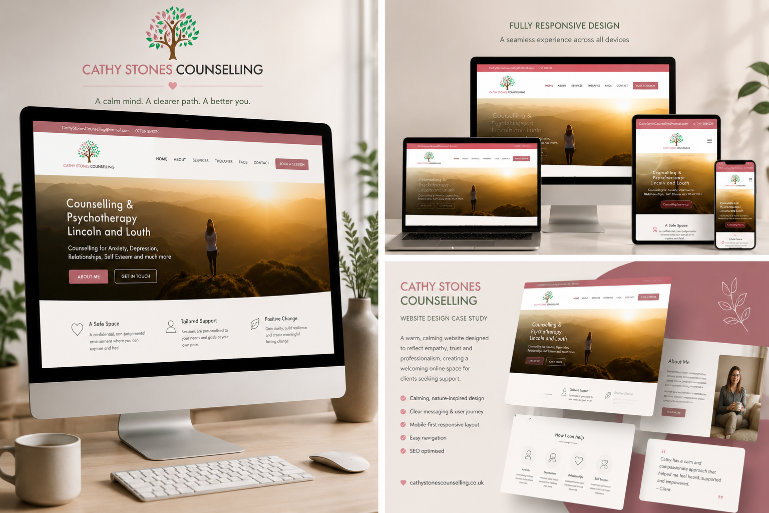 Cathy Stones Counselling Website Design
